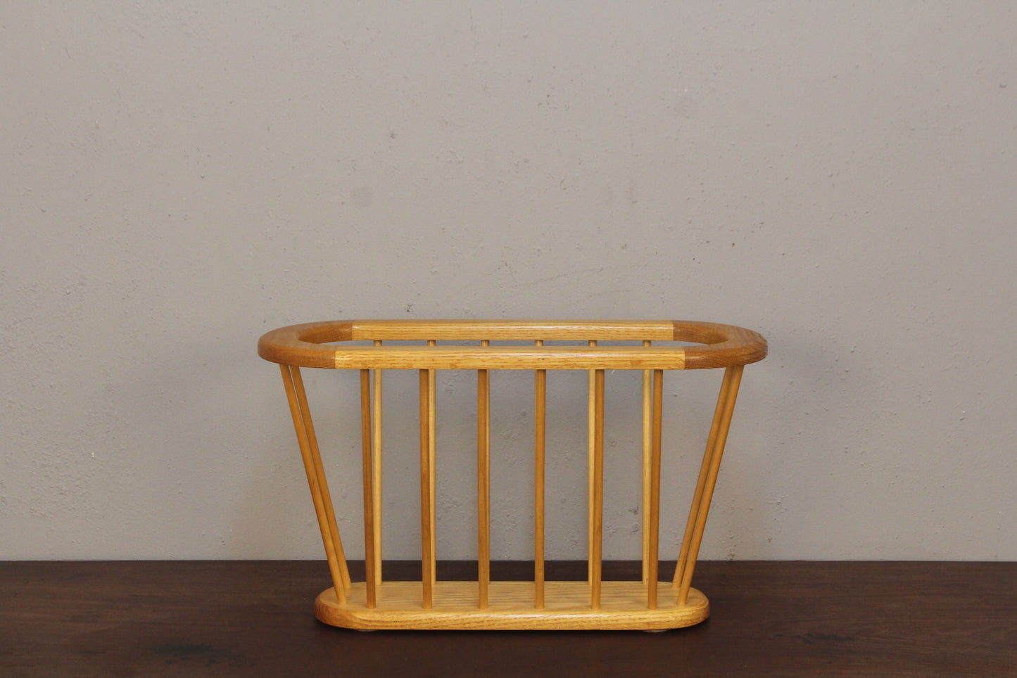 Golden Oak Magazine Rack A