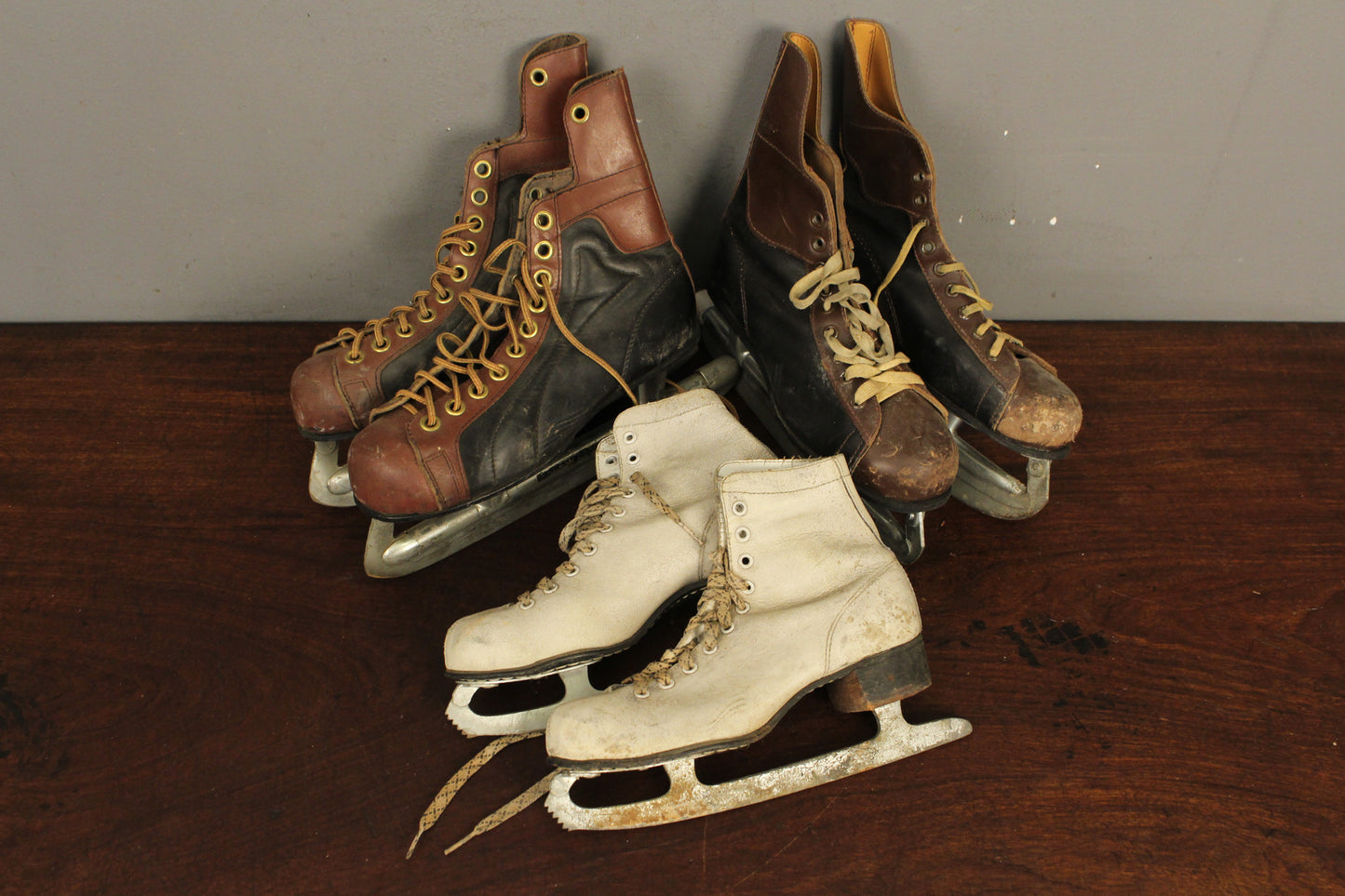 3 Pairs of Ice Skates