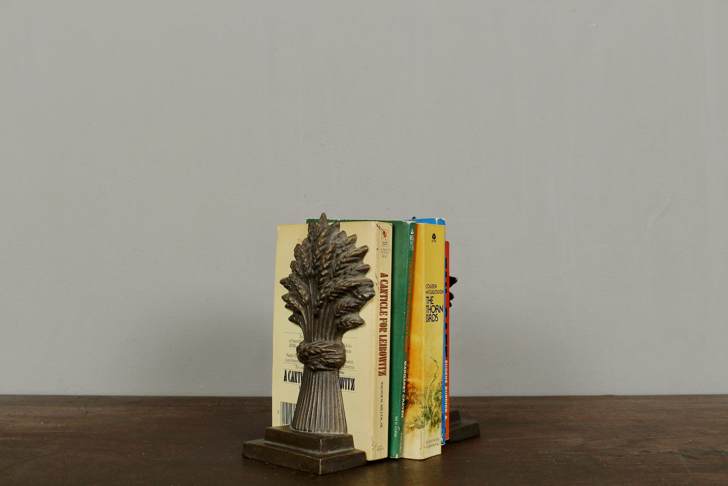 Pair Of Brass Wheat Bookends