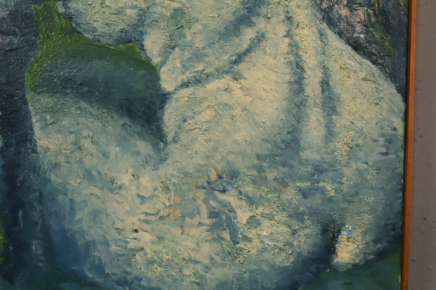 1960s "Contemplative Nude" Painting