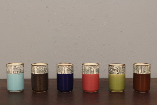 Set of 6 Japanese Ceramic Cups