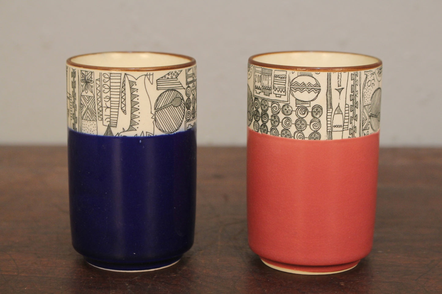 Set of 6 Japanese Ceramic Cups