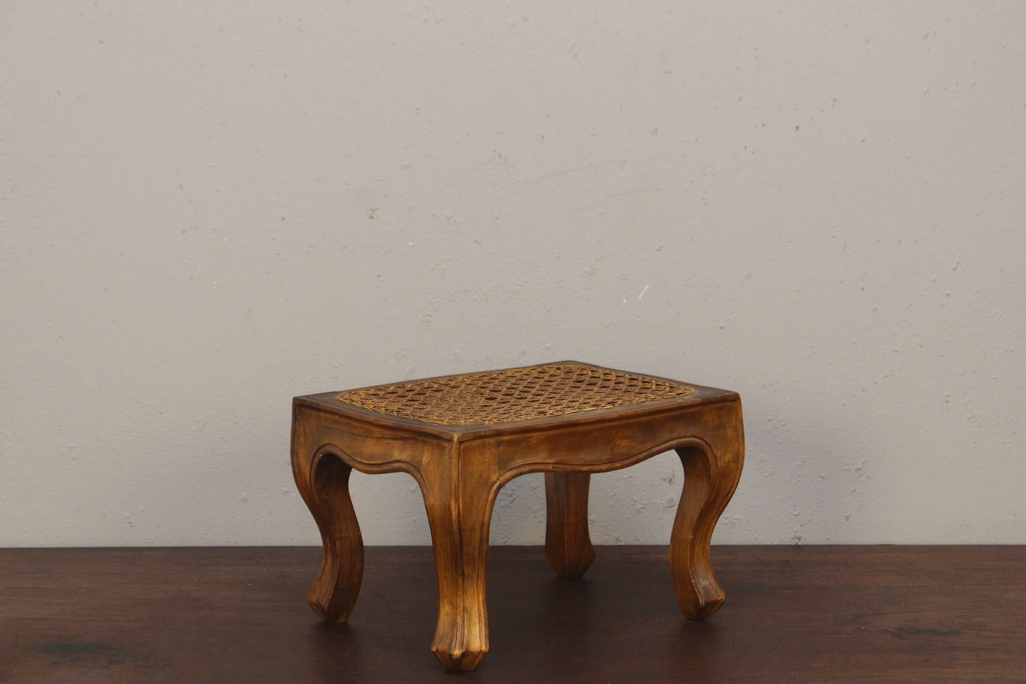 Small Italian Cane Footstool