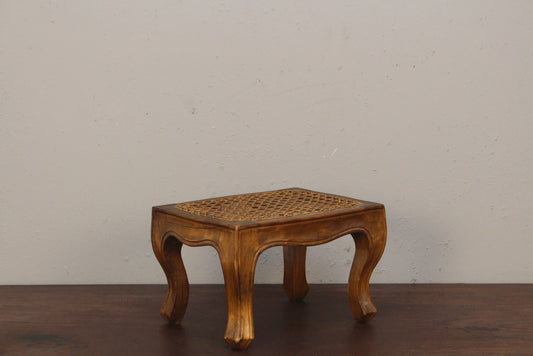 Small Italian Cane Footstool