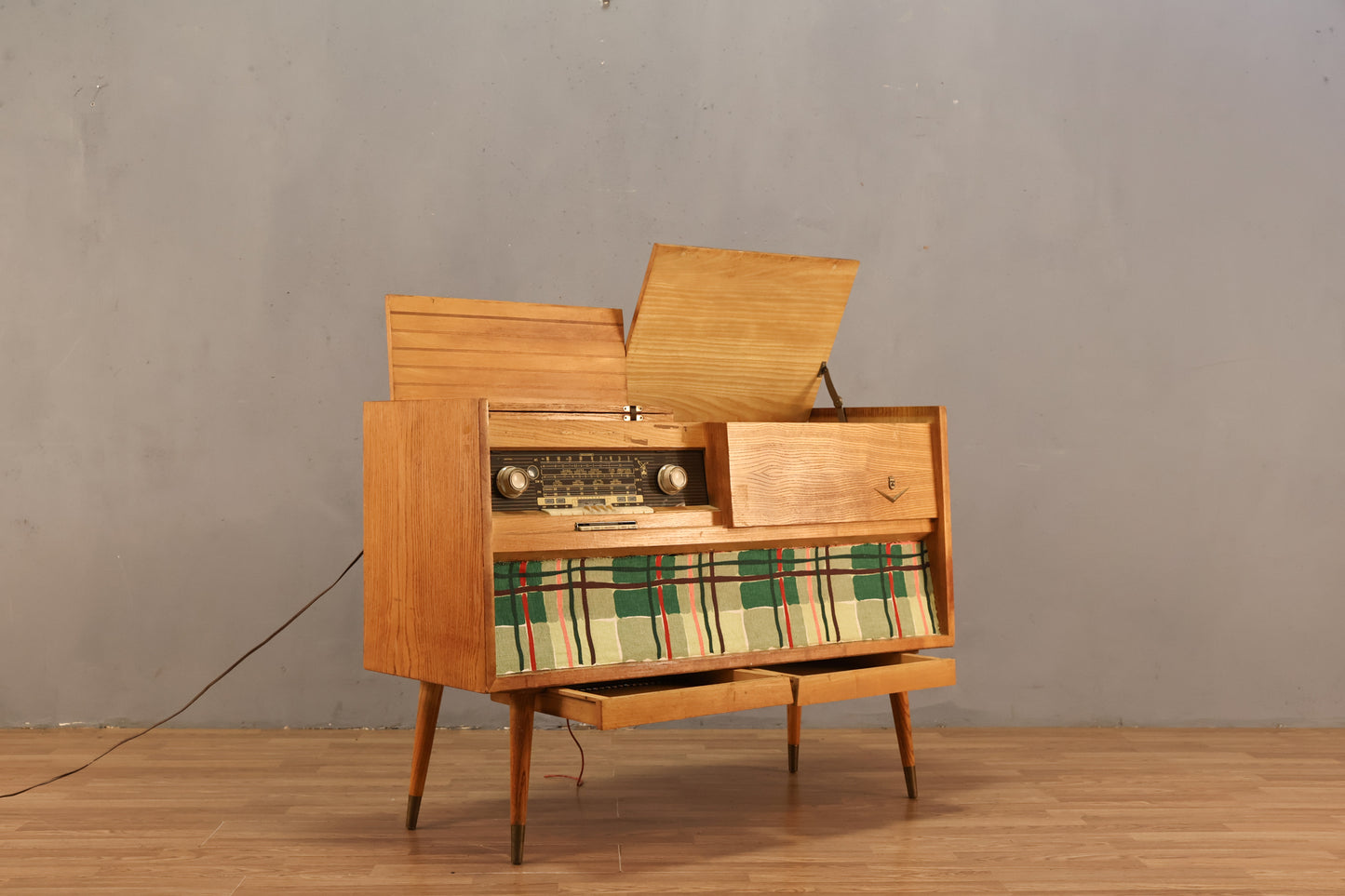 Mid Century Grundig Stereo Console