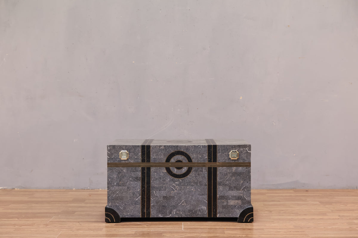 Deco Revival Tessellated Stone Trunk