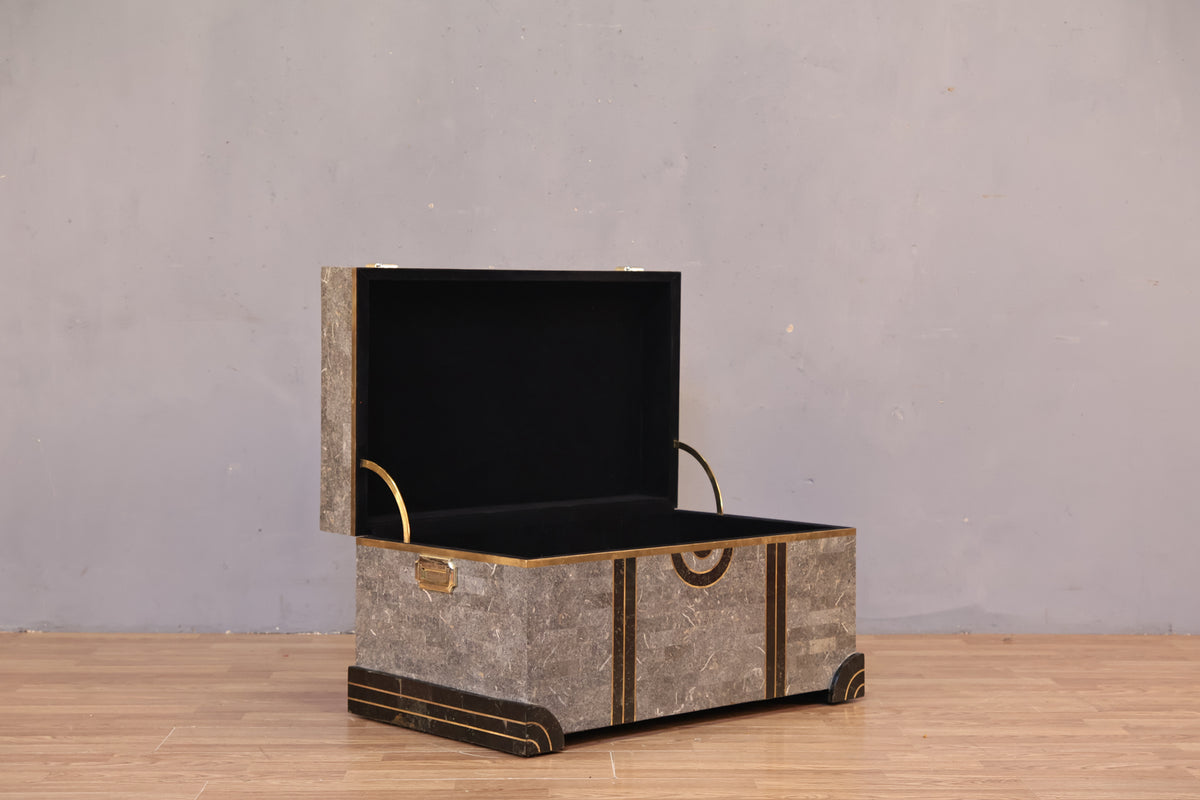 Deco Revival Tessellated Stone Trunk