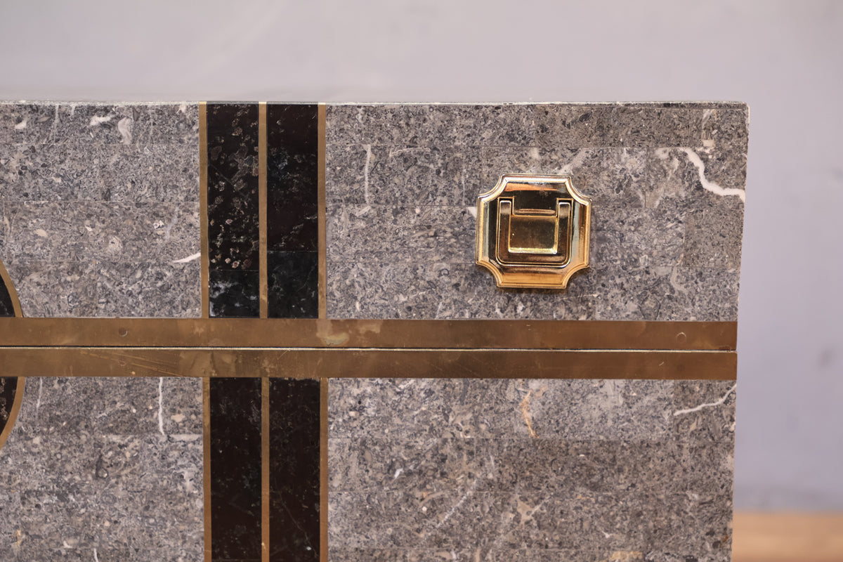 Deco Revival Tessellated Stone Trunk