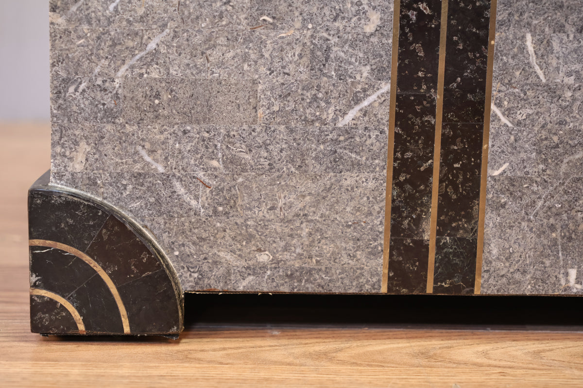 Deco Revival Tessellated Stone Trunk