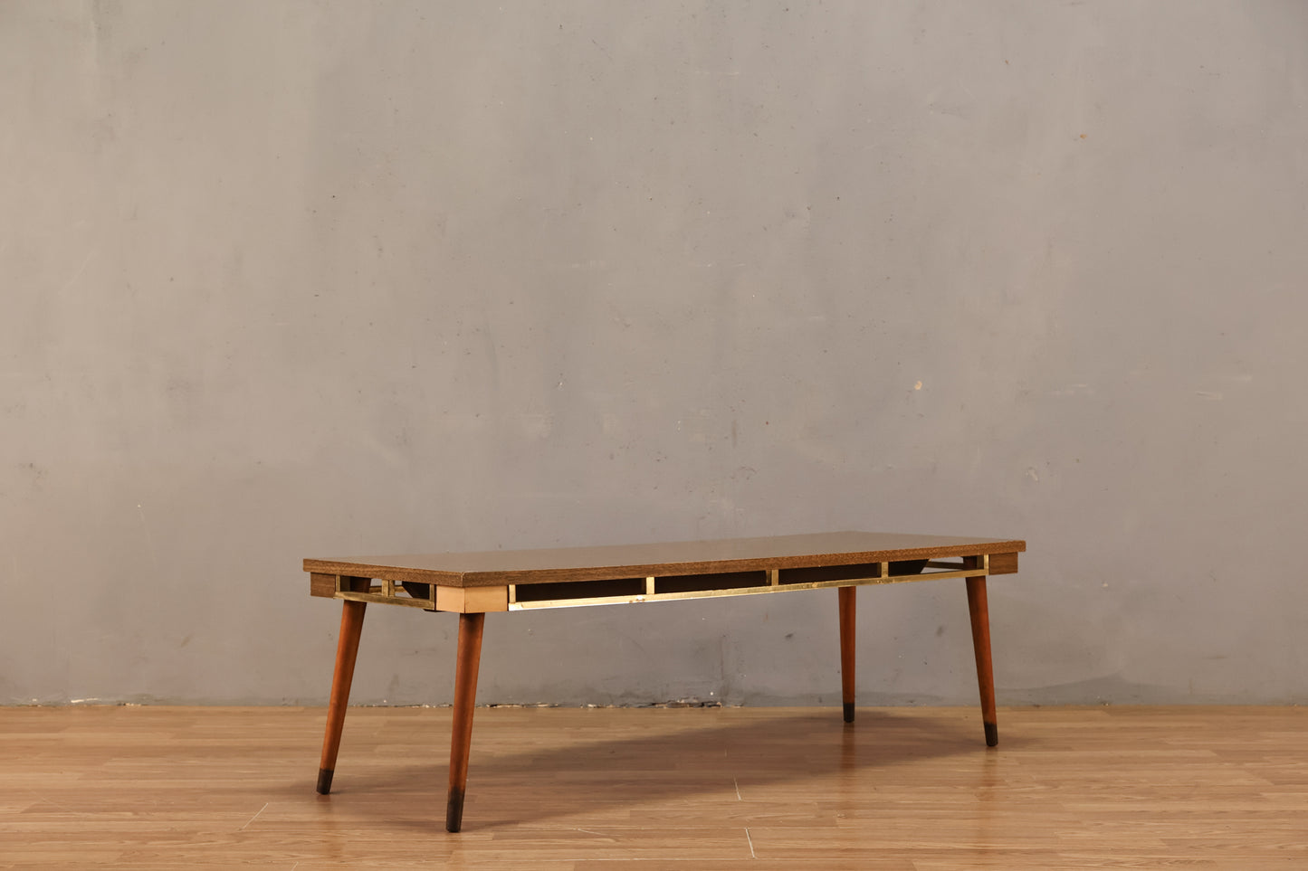 Simple Mid Century Laminate Coffee Table - ONLINE ONLY