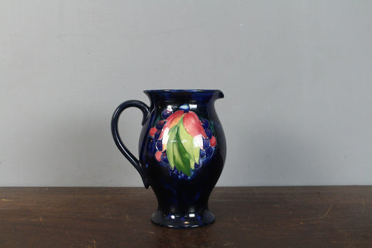 Moorcroft 1930s Indigo Ceramic Pitcher