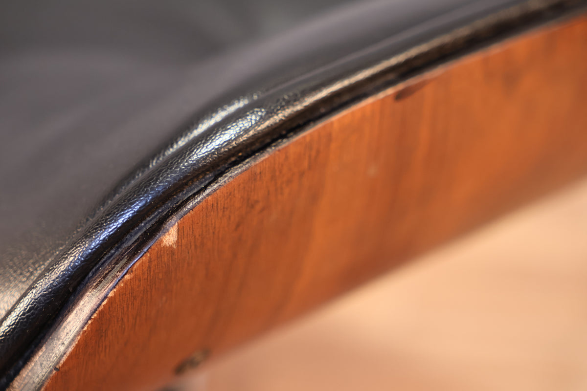 Eames-Style Leather Lounge Chair & Ottoman
