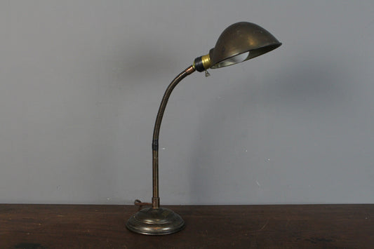 Industrial Metal Gooseneck Desk Lamp