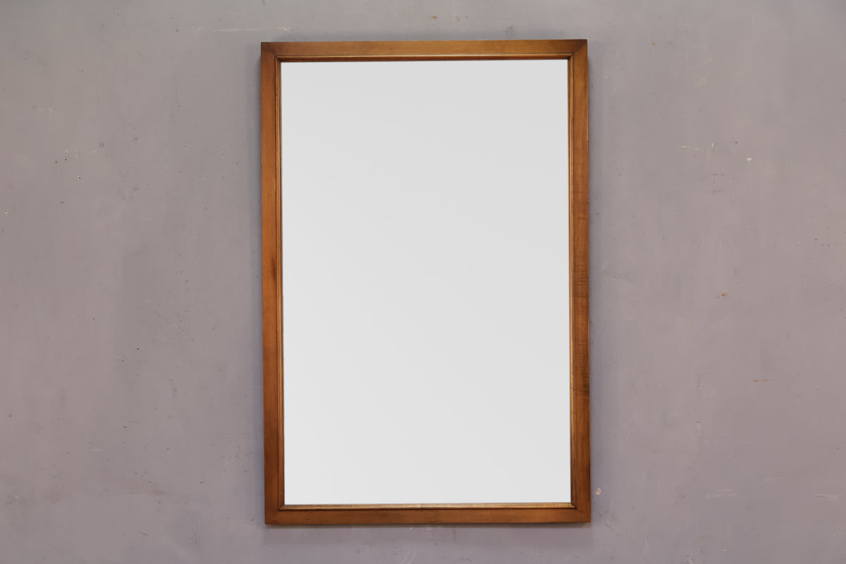 Large Mid Century Walnut Mirror