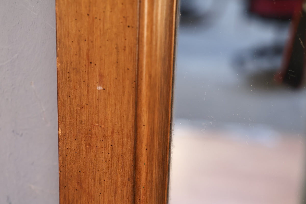 Large Mid Century Walnut Mirror