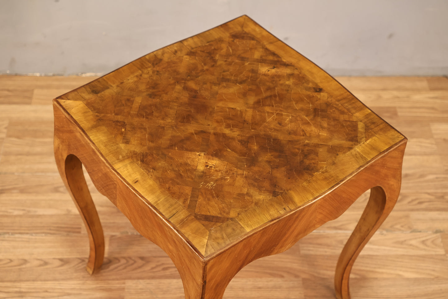 Italian Olive Wood Side Table