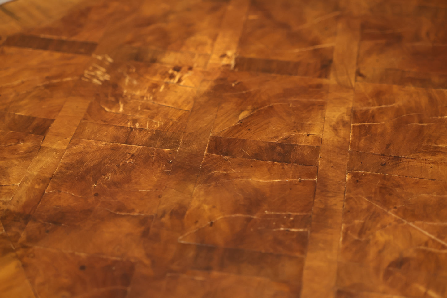 Italian Olive Wood Side Table