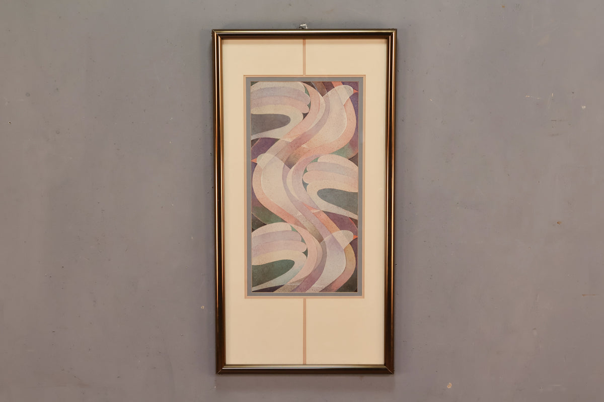 "Three Doves" Postmodern Lithograph