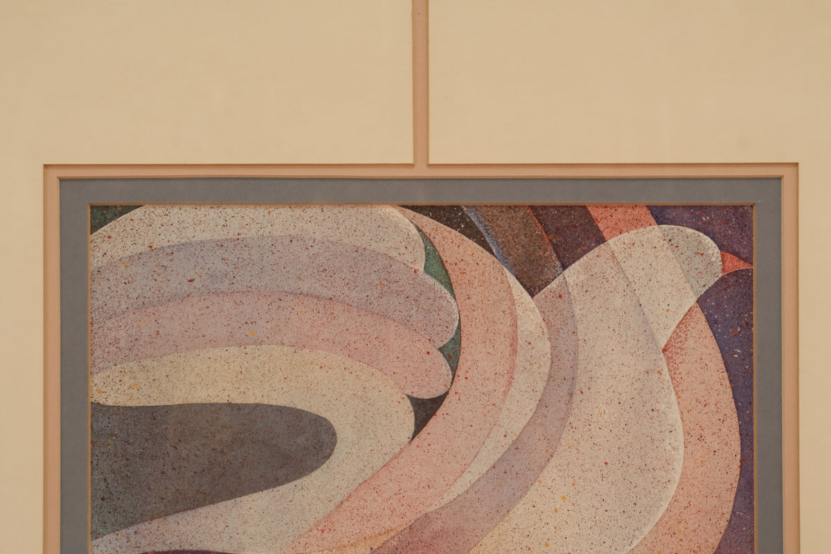"Three Doves" Postmodern Lithograph