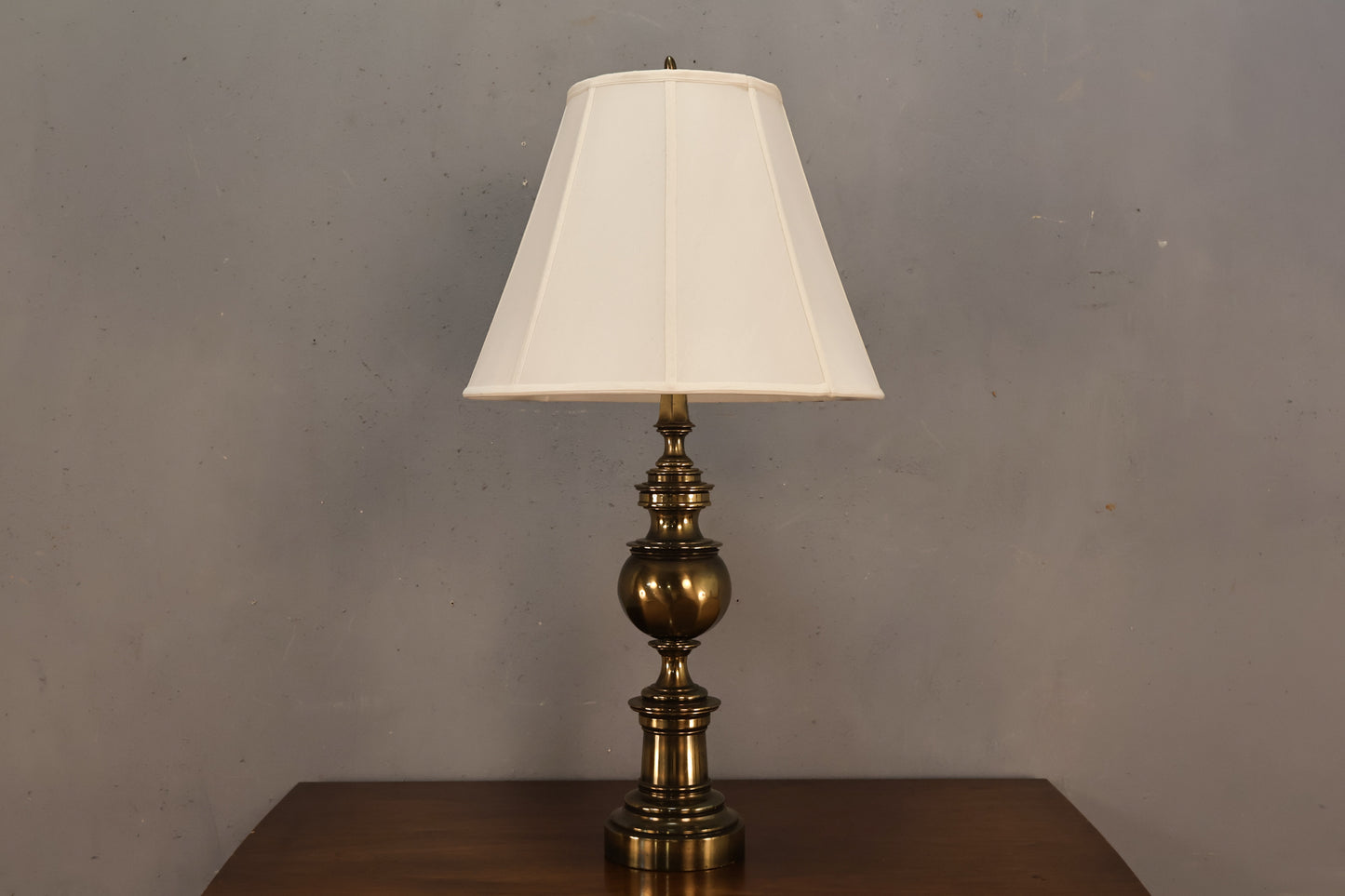 Turned Brass Table Lamp