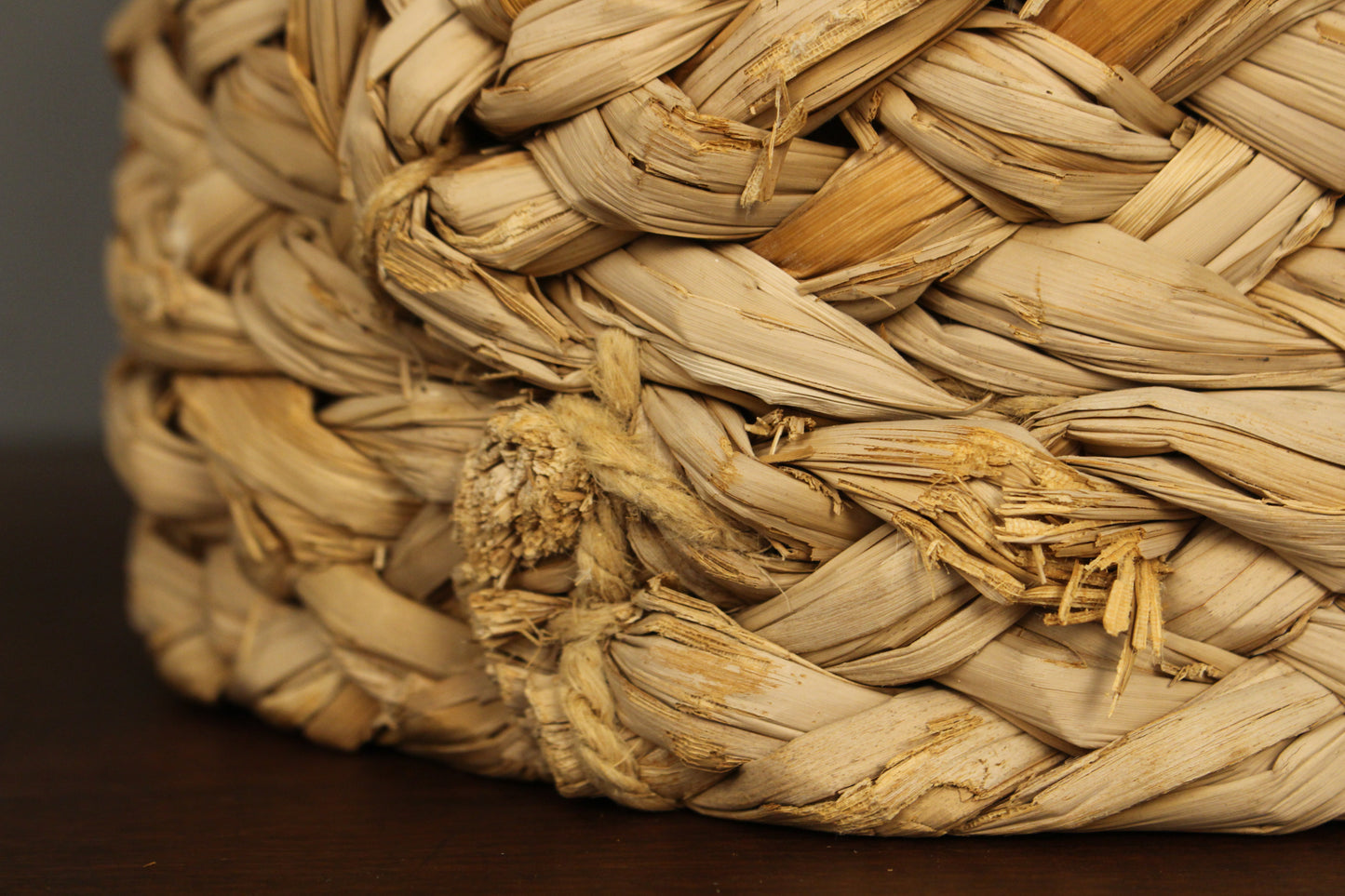 Braided Water Hyacinth Stool