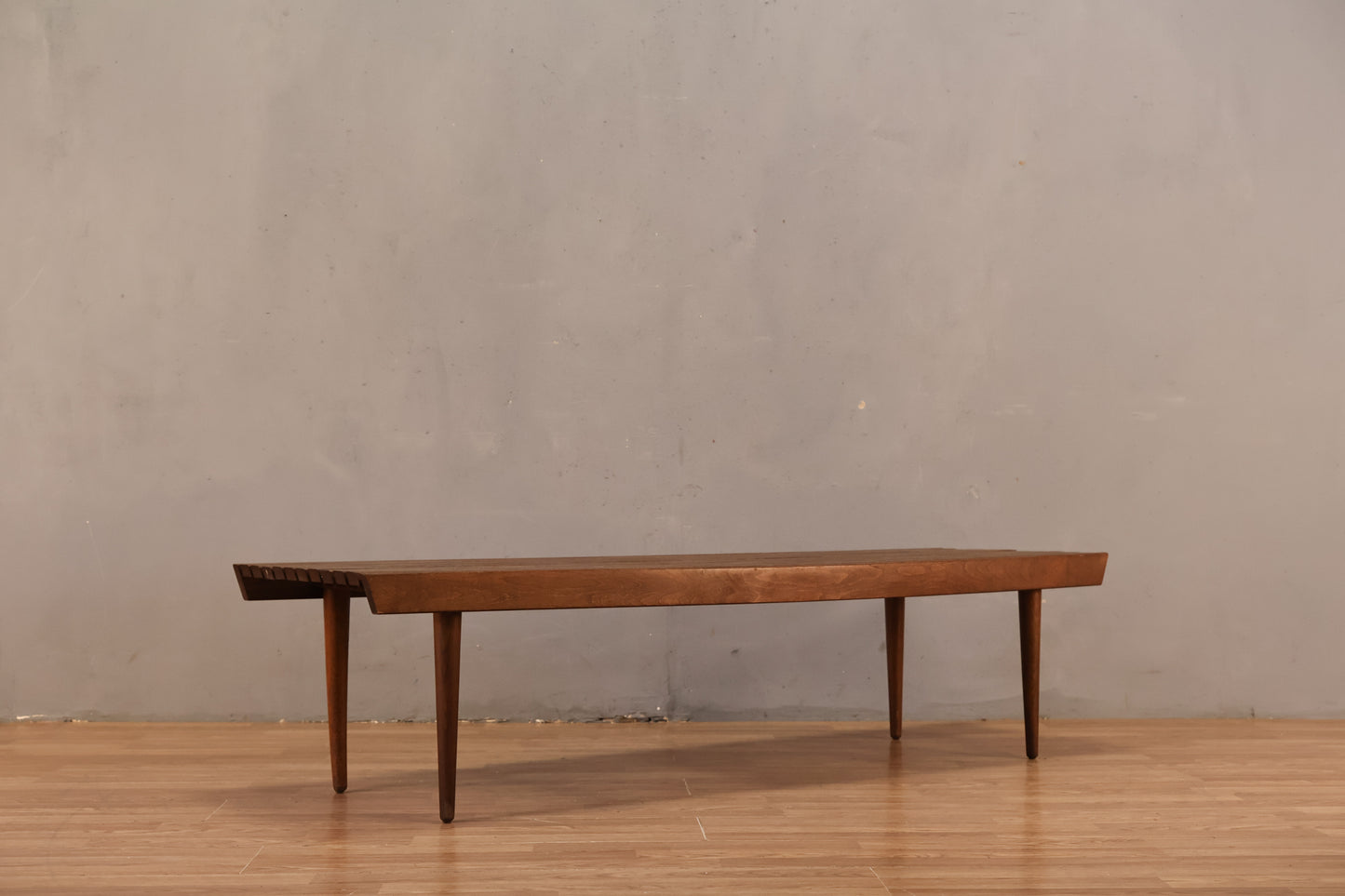 Classic Walnut Slatted Coffee Table - ONLINE ONLY