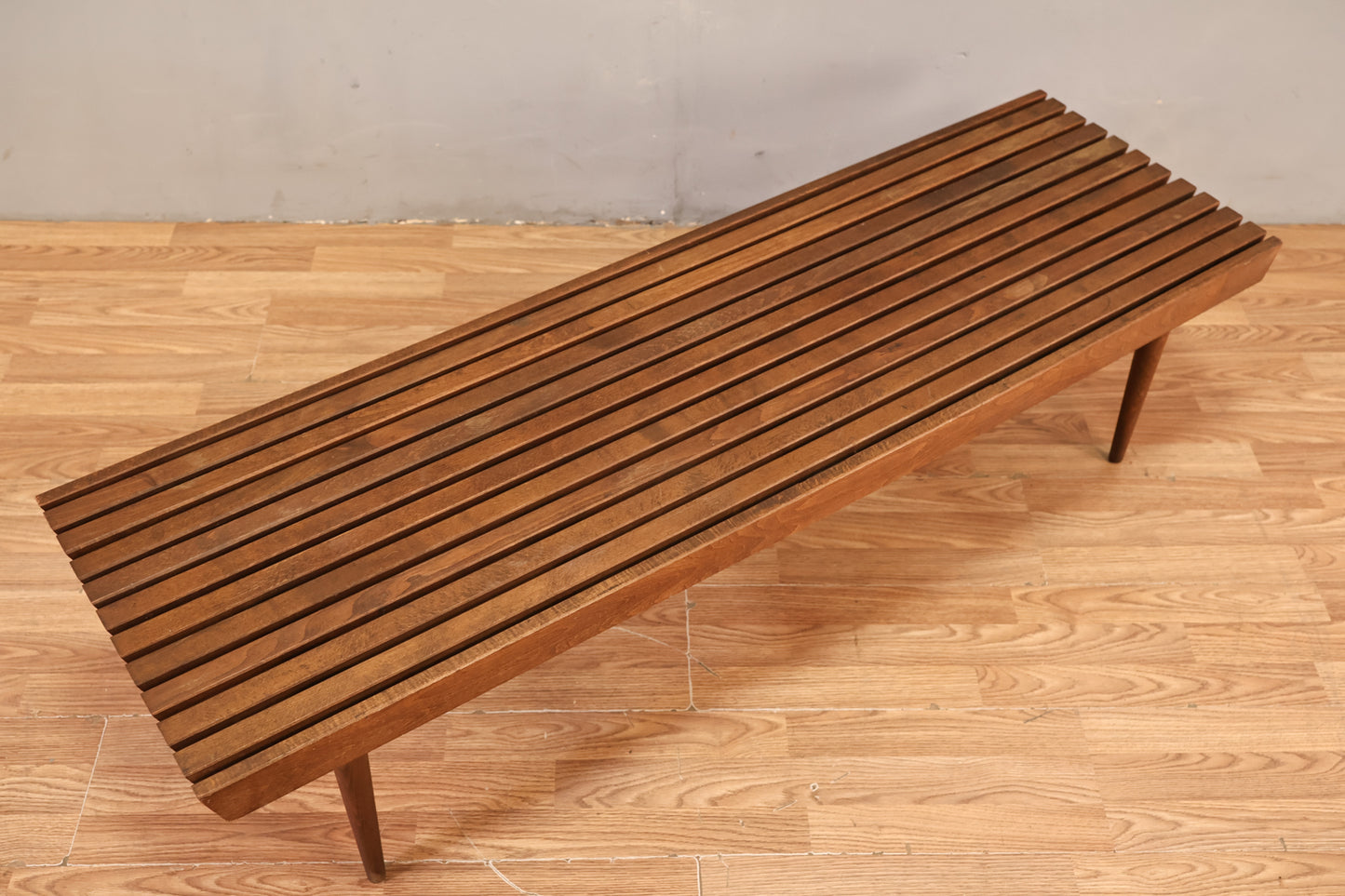 Classic Walnut Slatted Coffee Table - ONLINE ONLY