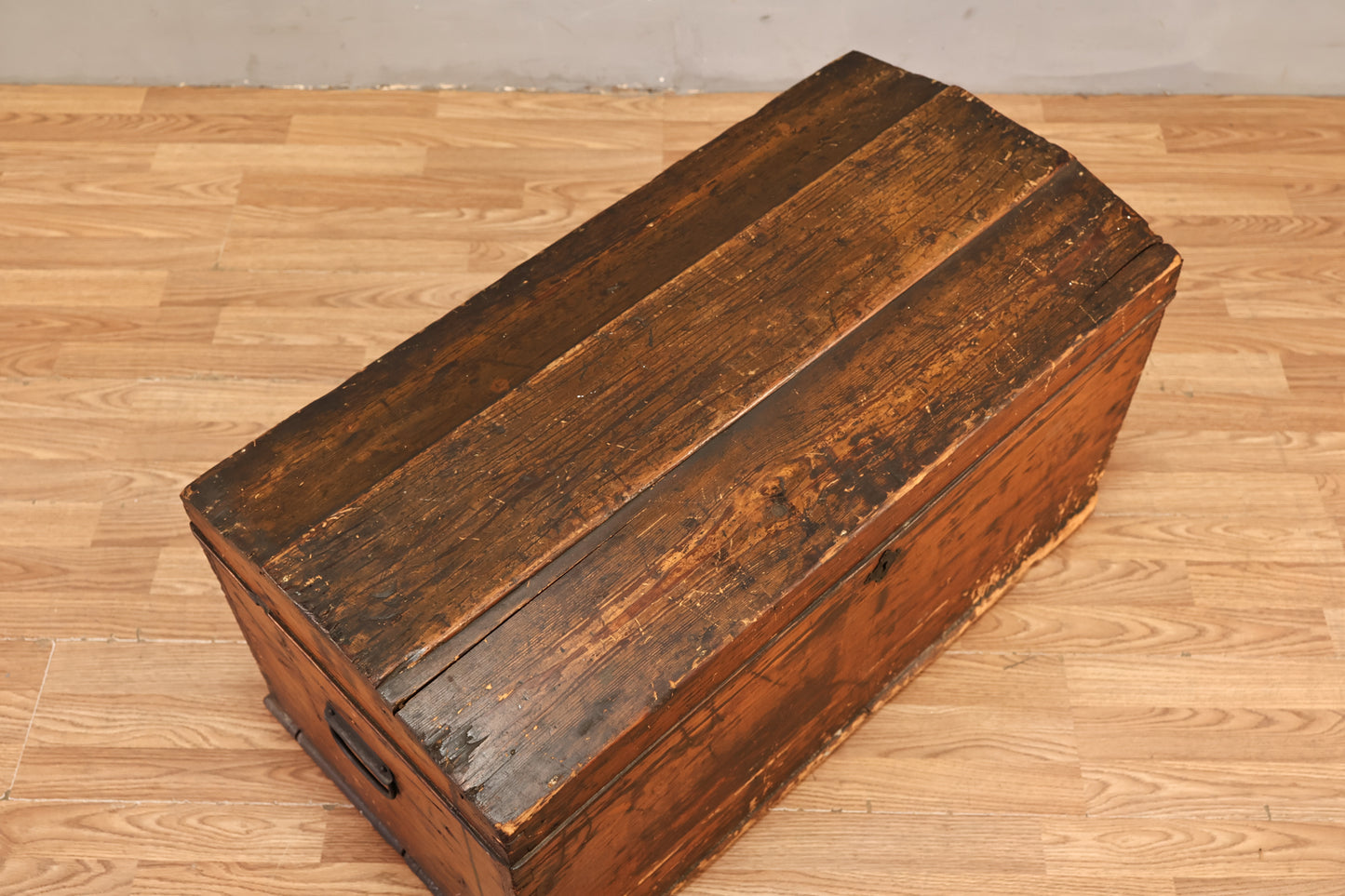 Antique Oak Trunk - ONLINE ONLY