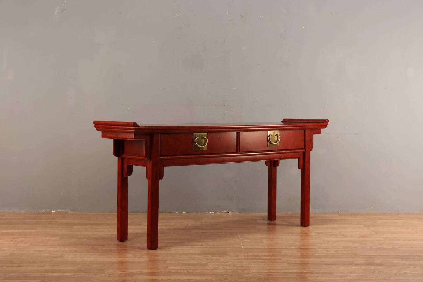 Chinoiserie Scarlet 2-Drawer Console Table - ONLINE ONLY