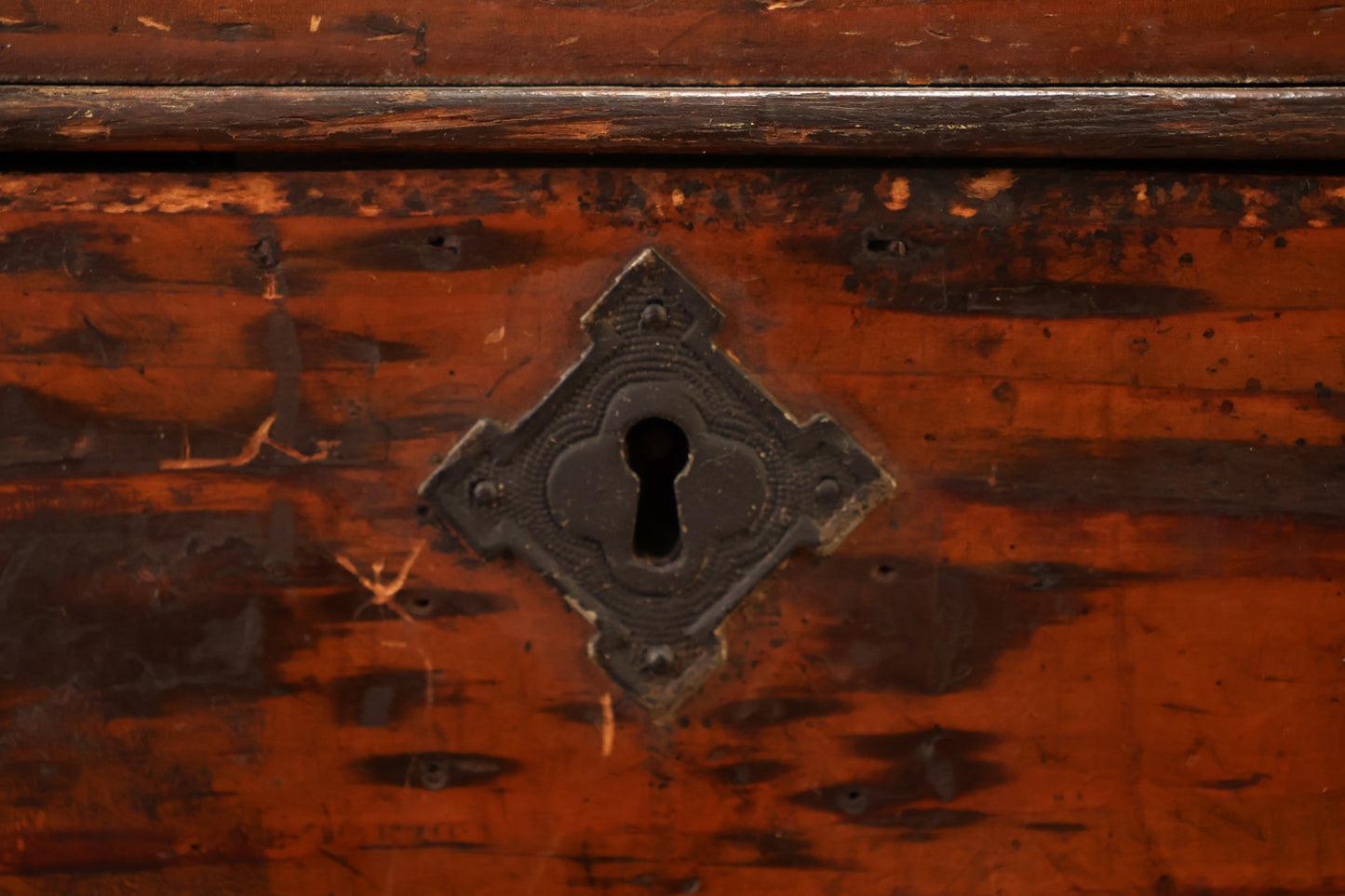 Antique Oak Trunk - ONLINE ONLY