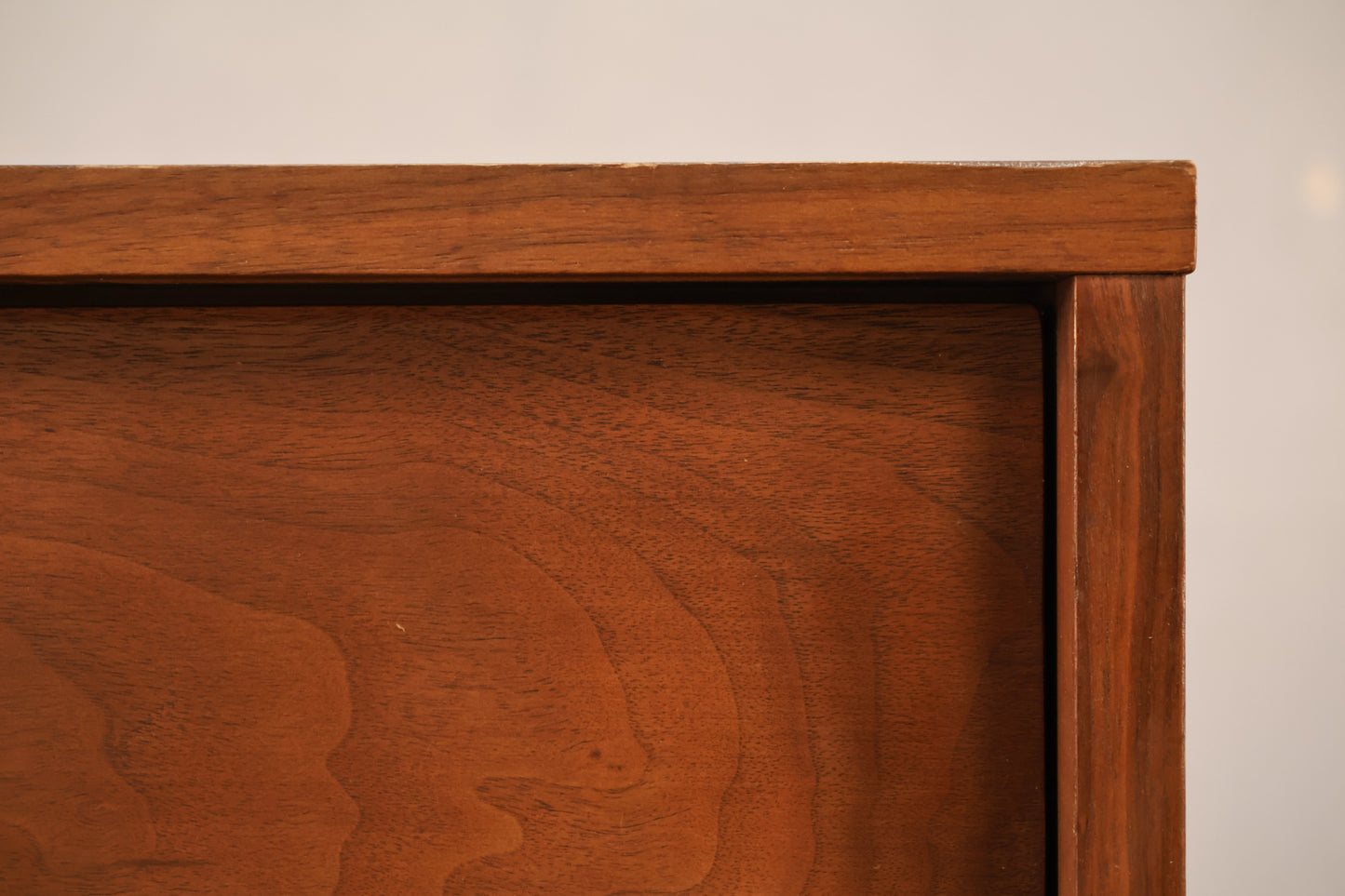 Mid Century Walnut 2-Drawer Nightstand