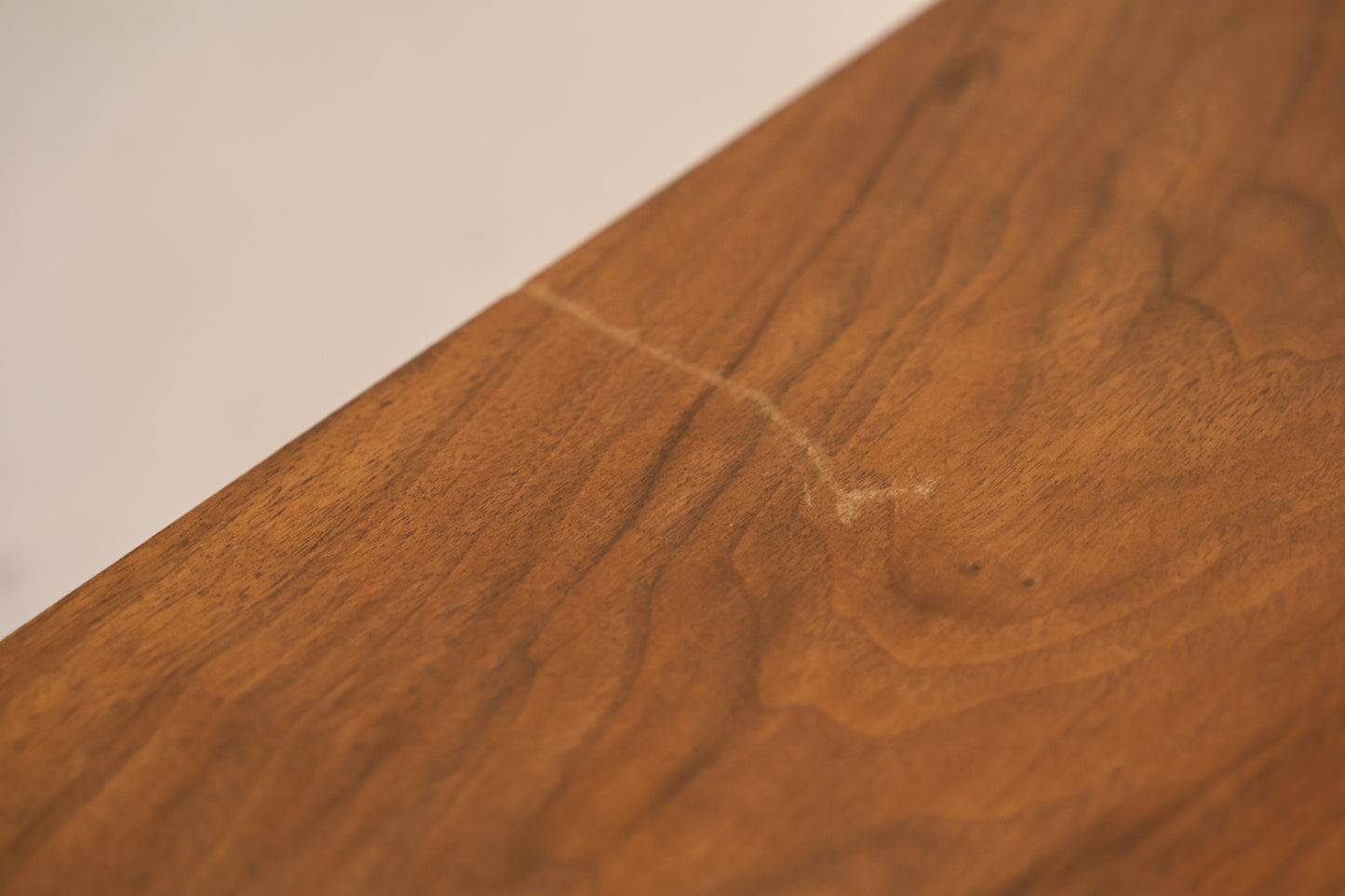 Mid Century Walnut 2-Drawer Nightstand