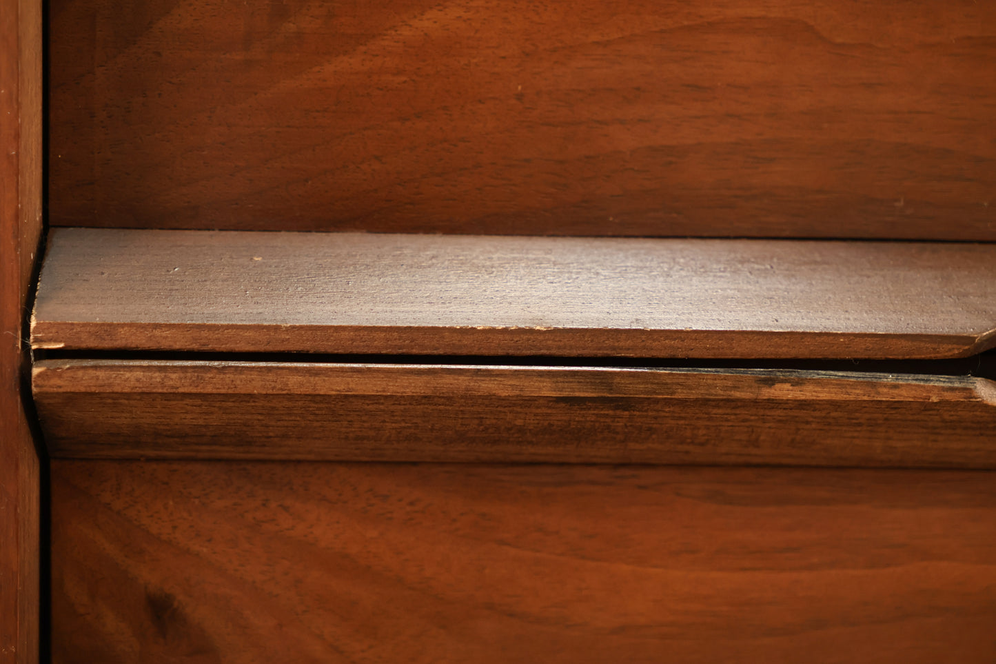 Mid Century Walnut 2-Drawer Nightstand