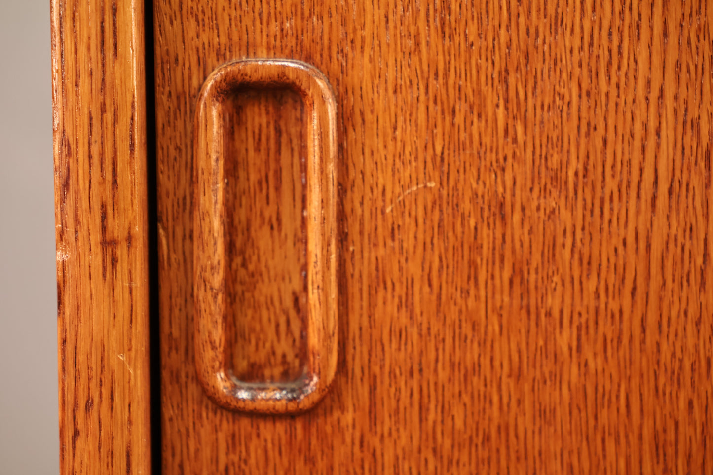 Petite Polish Mid Century 2-Door Cabinet