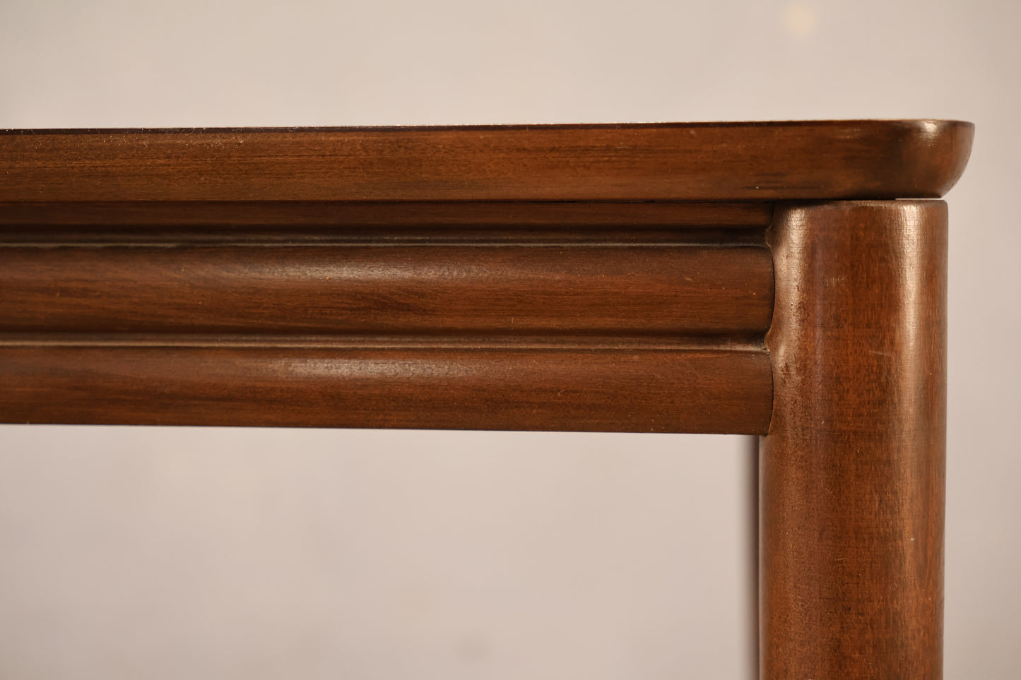 Simple Walnut & Laminate 2-Tier Side Table