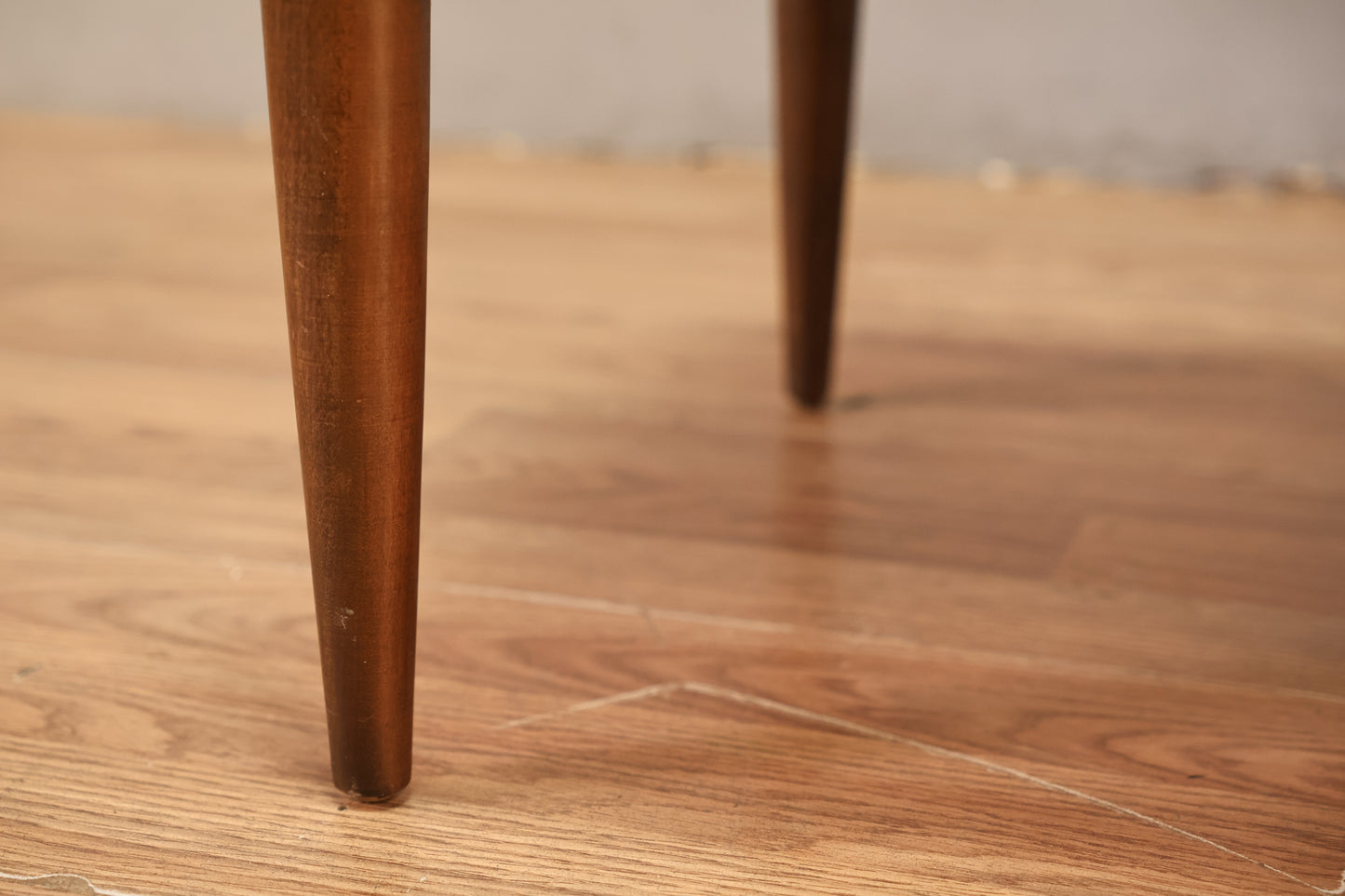 Simple Walnut & Laminate 2-Tier Side Table