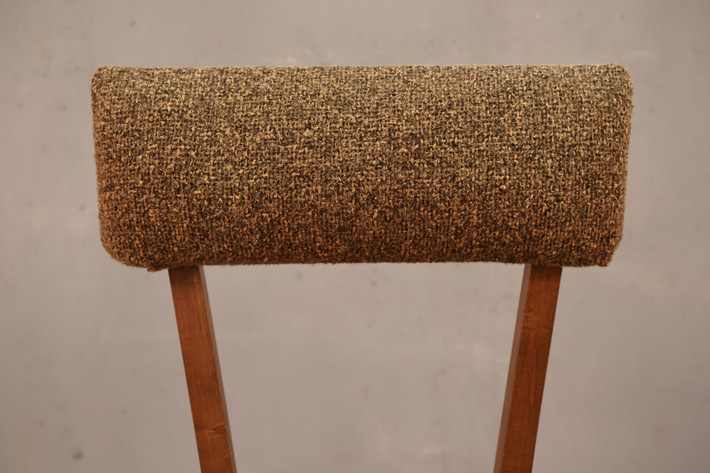 Mid Century Wool & Wood Sewing Chair  - ONLINE ONLY