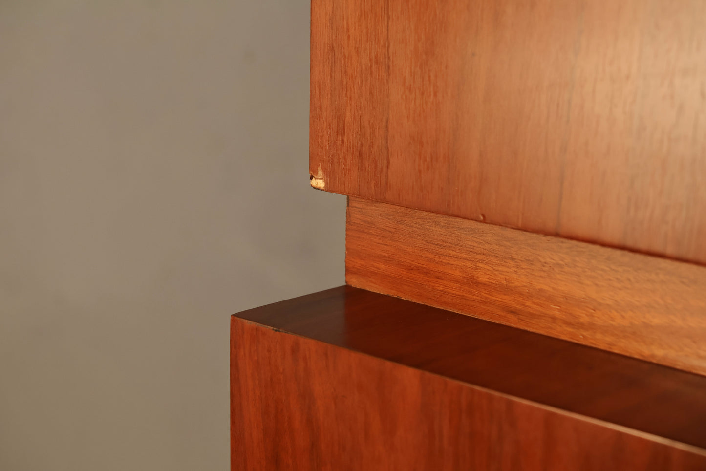 Luxe 1960s Sculptural Walnut Bachelor's Chest