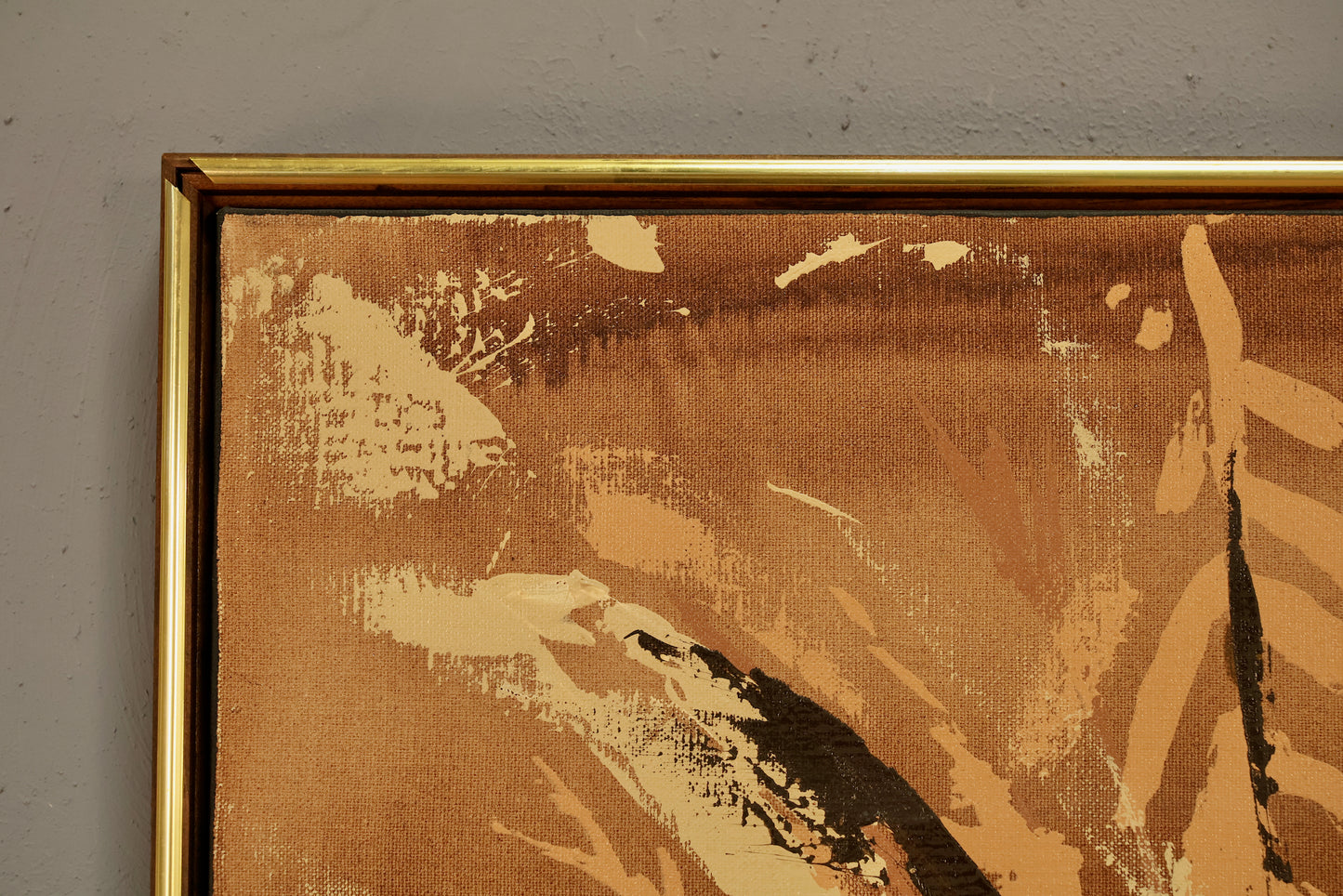 Large Mid Century "Tea Time" Painting