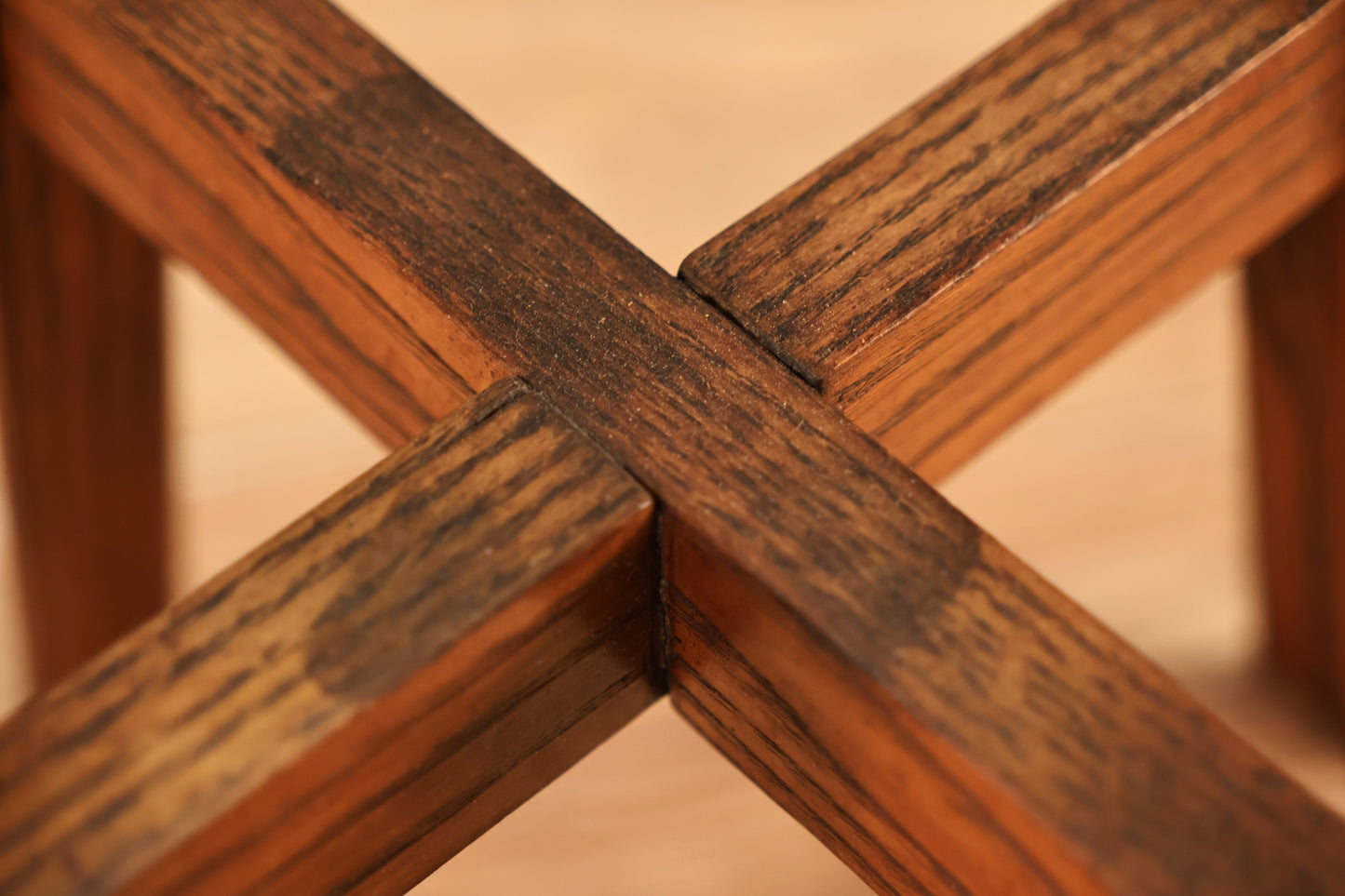 Slim Arts and Crafts Oak Stand