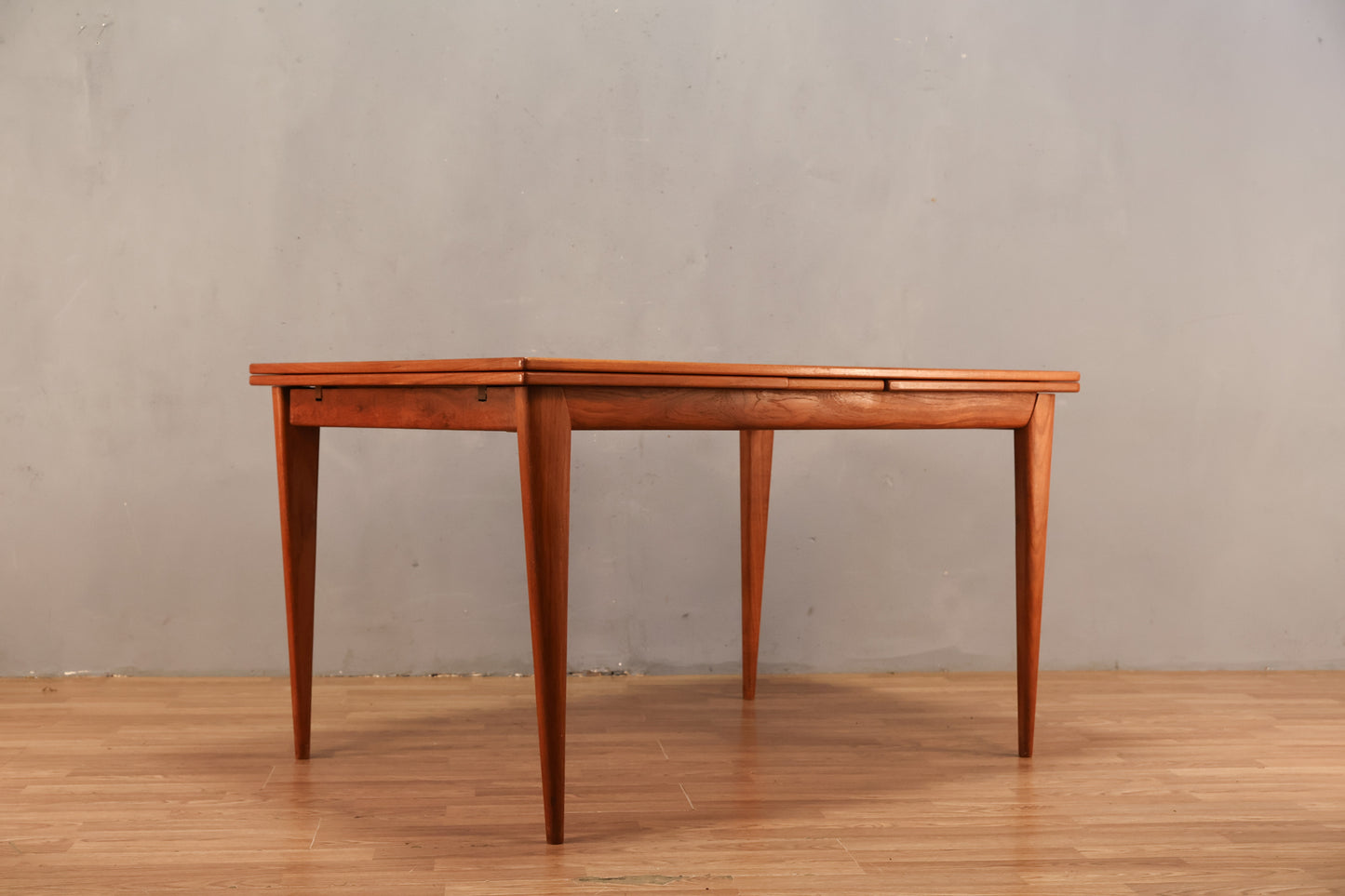 J.L. Møller Teak Dining Table With Built-In Leaves - ONLINE ONLY