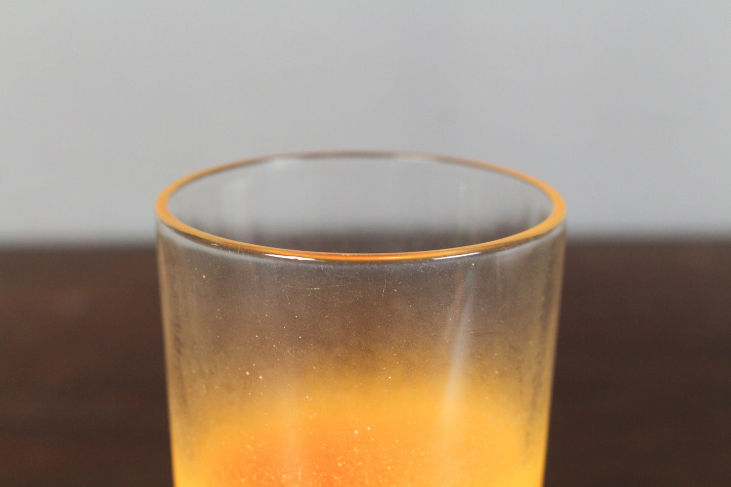 Set of 6 Orange Spray Glasses