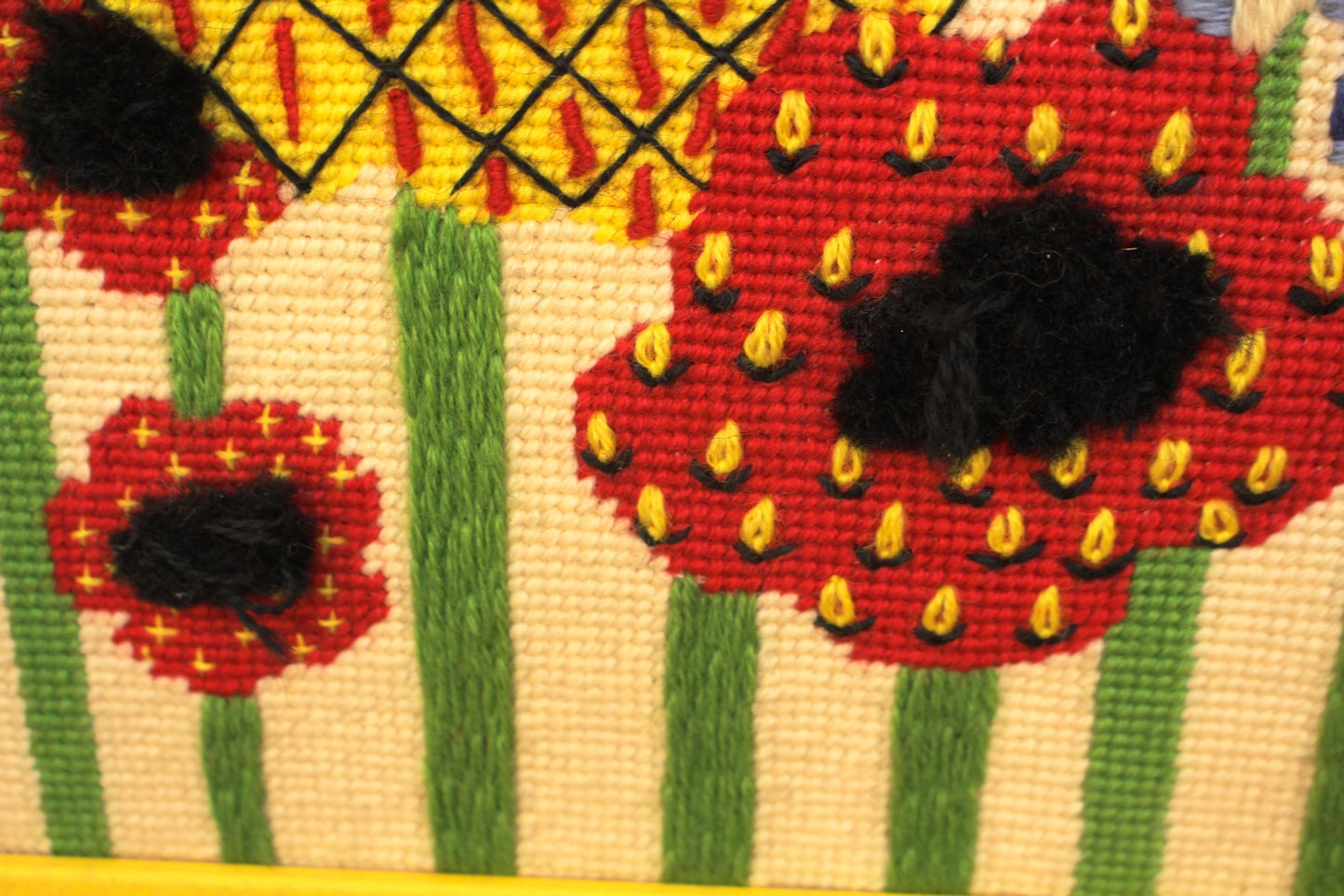 Retro "Posies" Needlepoint