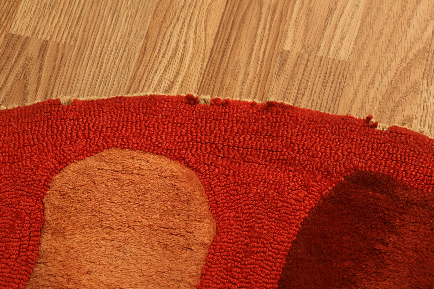 Oval Cinnabar Burst Area Rug