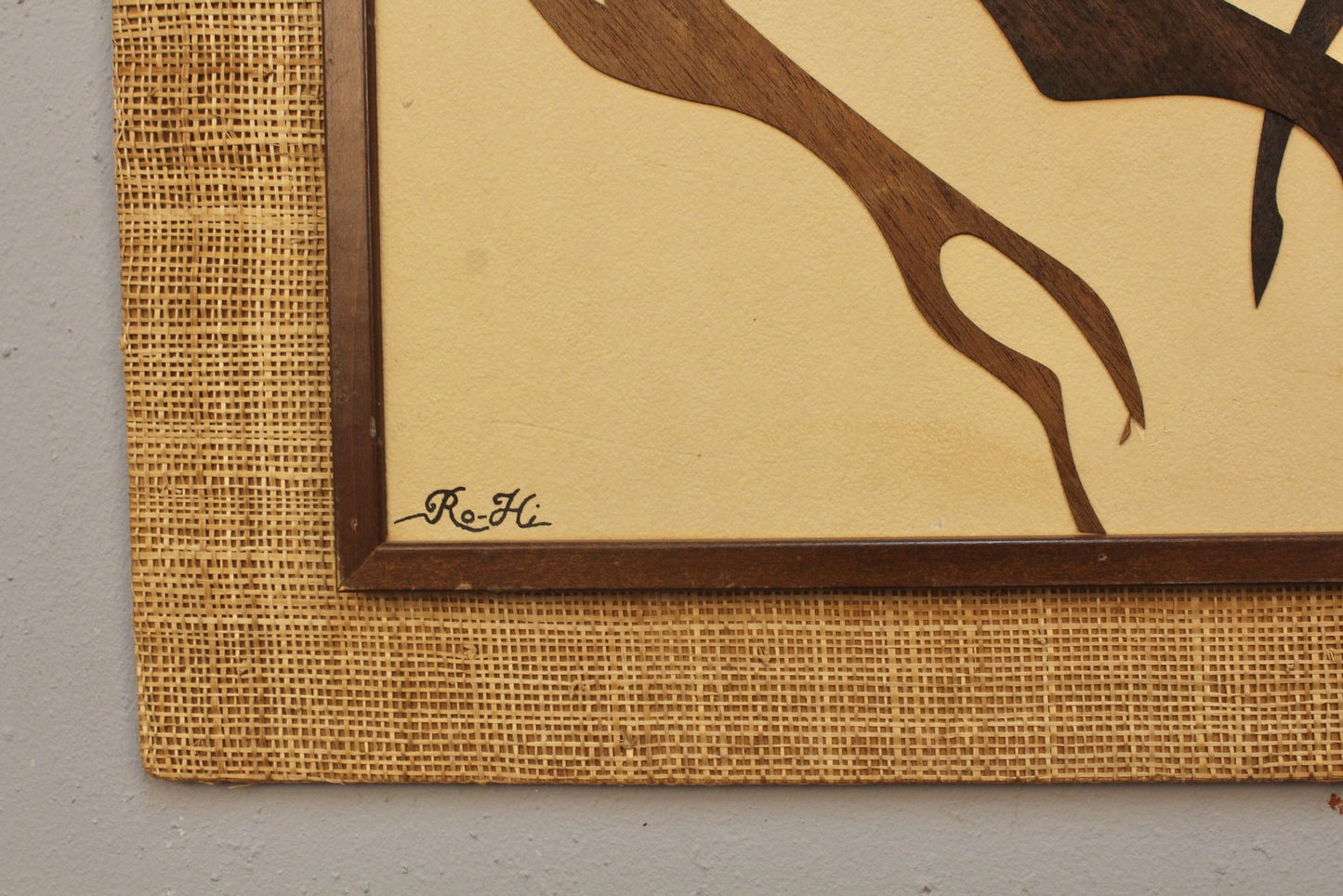 Mid Century "Huntress & Hounds" Wall Hanging