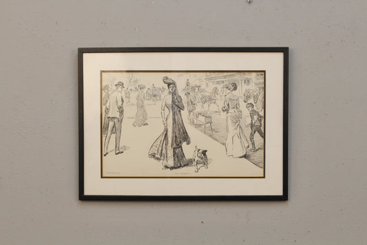 "Half Mourning" Charles Dana Gibson Print
