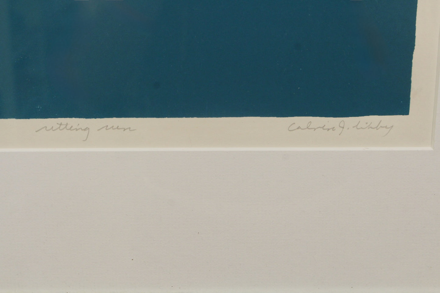 "Setting Sun" Calvin Jacob Libby Lithograph