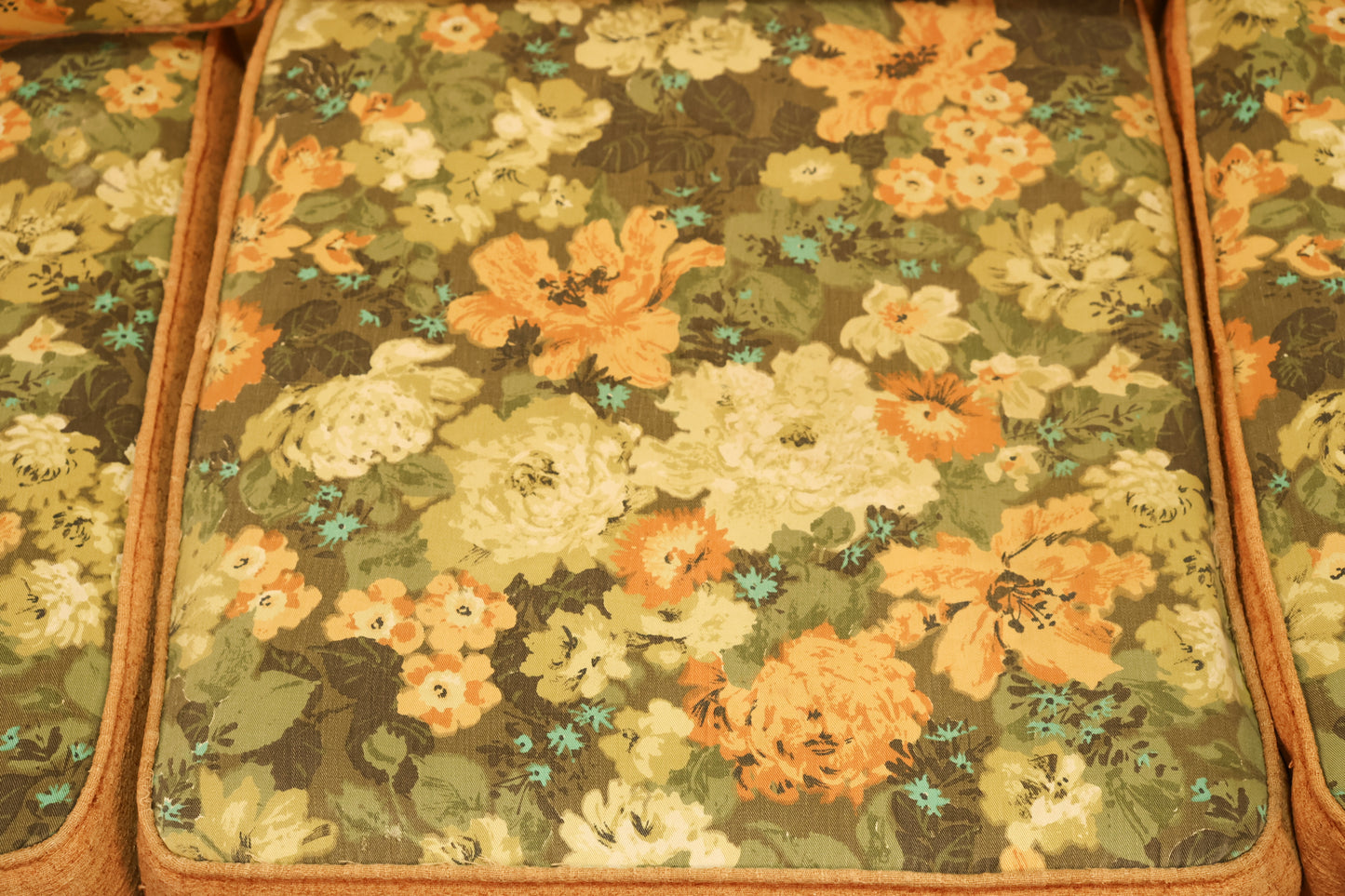 Boho Bamboo & Floral Sofa - ONLINE ONLY