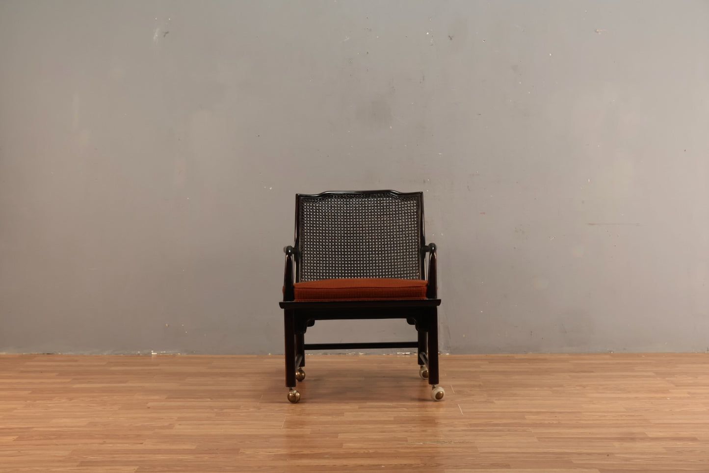 Regency Mahogany & Terra Cotta Armchair