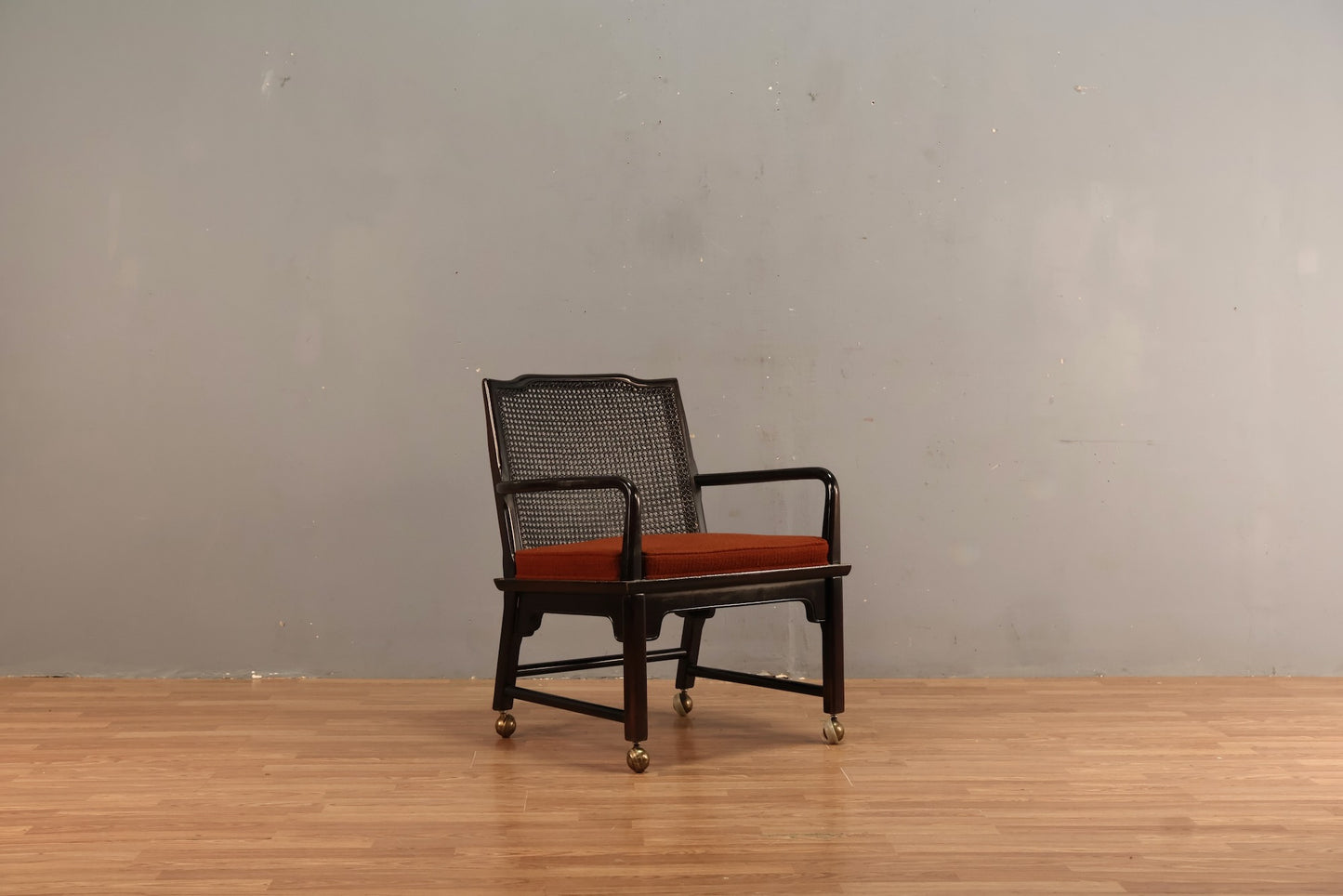 Regency Mahogany & Terra Cotta Armchair